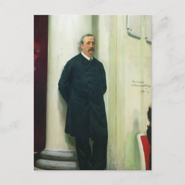 Carte Postale Ilya Repin- Portrait du compositeur et chimiste (Devant)