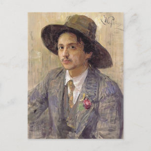 Carte Postale Ilya Repin-Portrait du peintre Isaak Brodsky