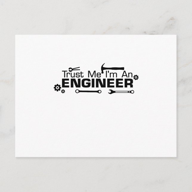 Carte Postale I'm an Engineer , Gift For Engineer (Devant)