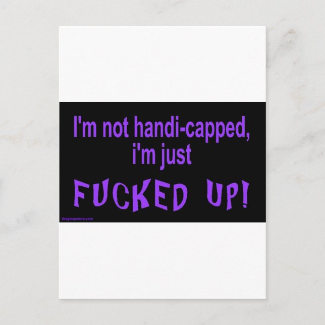 Carte Postale im_not_handicap_im_juste (Devant)
