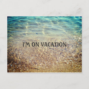 Carte postale I'm On Vacation Beach Faire-part
