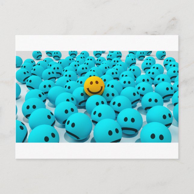 Carte Postale Image amusante face (Devant)