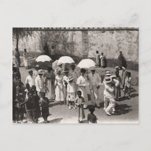Carte Postale Image ancienne, Européens à l'étranger 1880