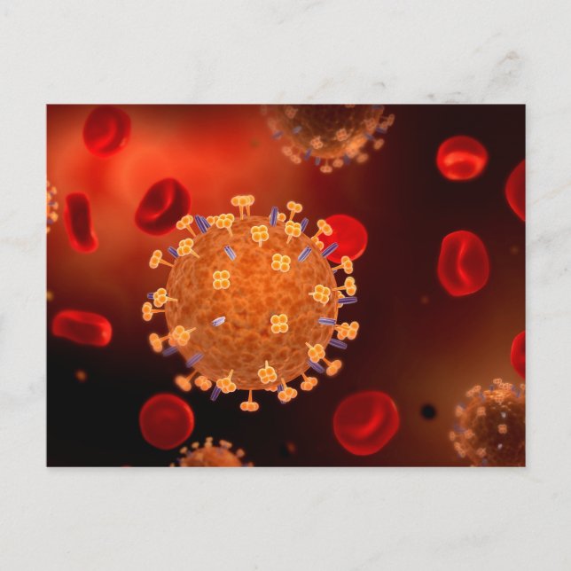 Carte Postale Image Conceptuelle De La Grippe À L'Origine De La  (Devant)