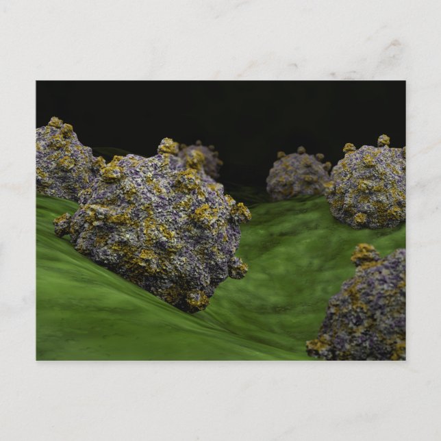 Carte Postale Image Conceptuelle Du Coxsackievirus 1 (Devant)