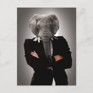 Carte Postale Image conceptuelle d'une femme d'affaires.