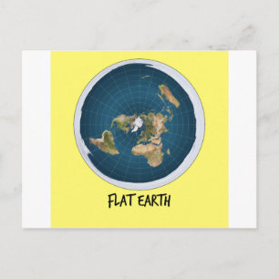 Carte Postale Image De La Terre Plate
