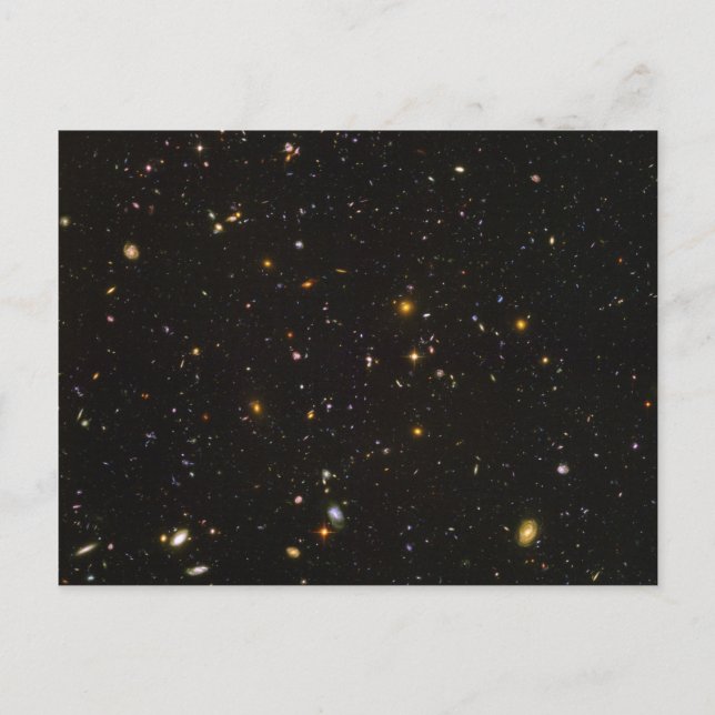 Carte Postale Image de l'espace de champ ultra profond Hubble (Devant)