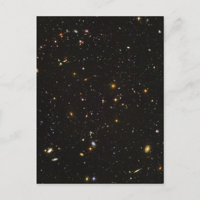 Carte Postale Image de l'espace de champ ultra profond Hubble (Devant)