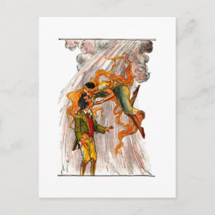 Carte Postale Image de l'homme en fer-blanc vintage
