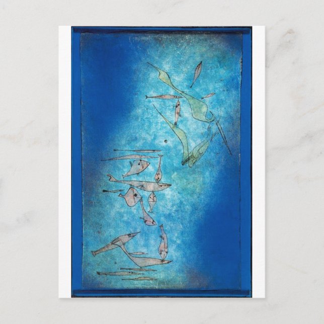 Carte Postale Image de poisson - Paul Klee (Devant)