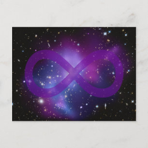 Carte Postale Image d'espace violet
