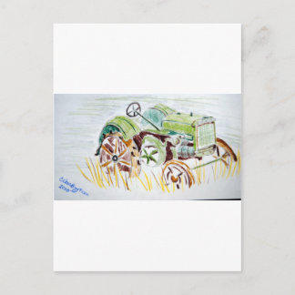 Carte Postale Image du tracteur, agriculture, pays