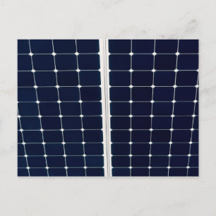 Carte Postale Image d'un panneau de puissance solaire drôle