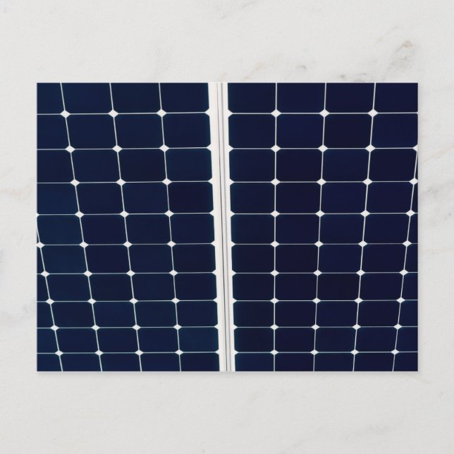 Carte Postale Image d'un panneau de puissance solaire drôle (Devant)