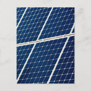Carte Postale Image d'un panneau de puissance solaire drôle