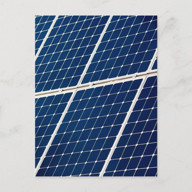 Carte Postale Image d'un panneau de puissance solaire drôle (Devant)