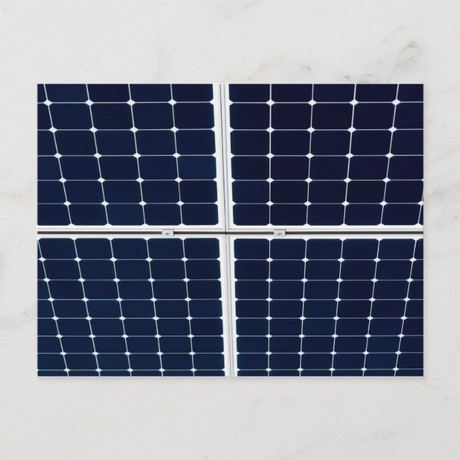 Carte Postale Image d'un panneau de puissance solaire drôle (Devant)