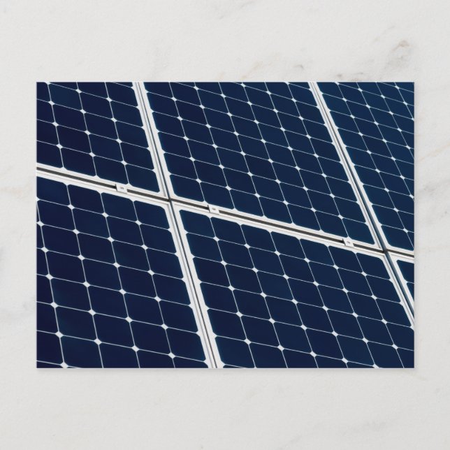 Carte Postale Image d'un panneau de puissance solaire drôle (Devant)