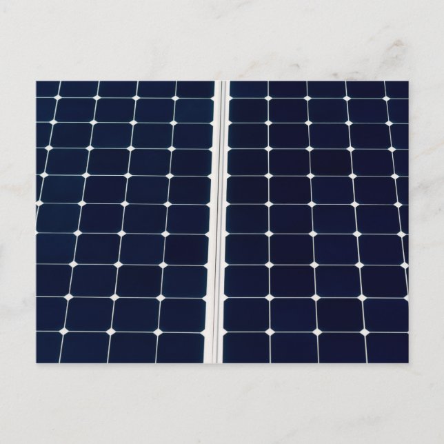 Carte Postale Image d'un panneau de puissance solaire drôle (Devant)
