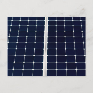 Carte Postale Image d'un panneau solaire drôle