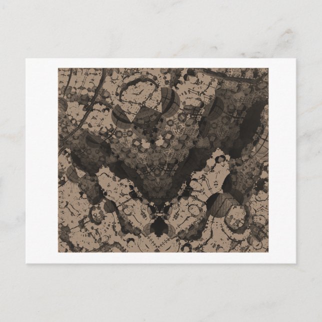 Carte postale image fractale 3D (Devant)