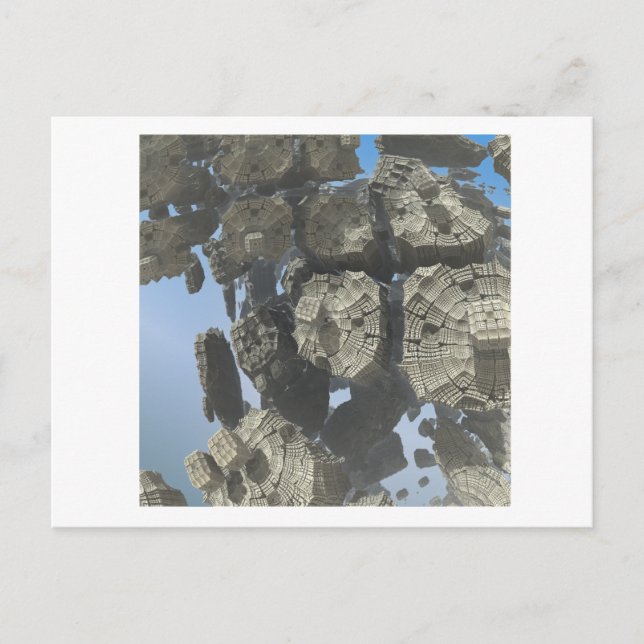 Carte postale image fractale 3D (Devant)