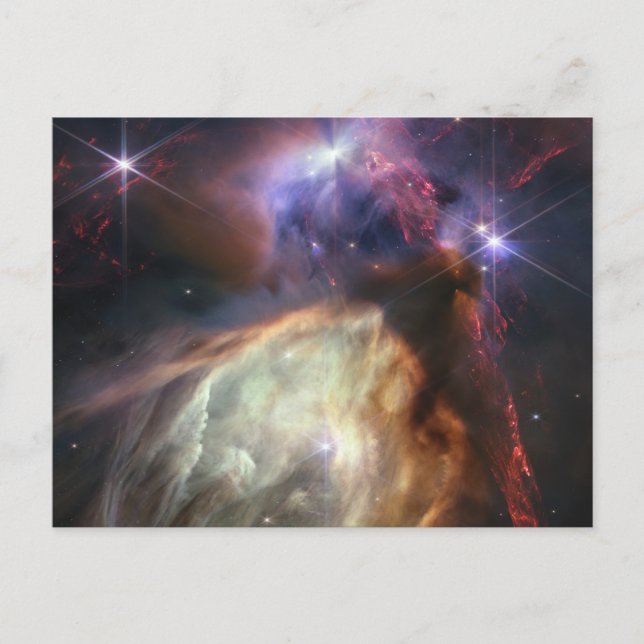 Carte Postale Image JWST des étoiles de Rho Ophiuchi (Devant)