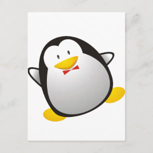 Carte Postale Image linux pingouin tux