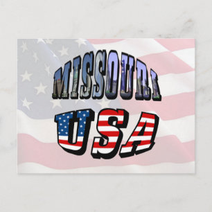 Carte Postale Image Missouri et texte USA