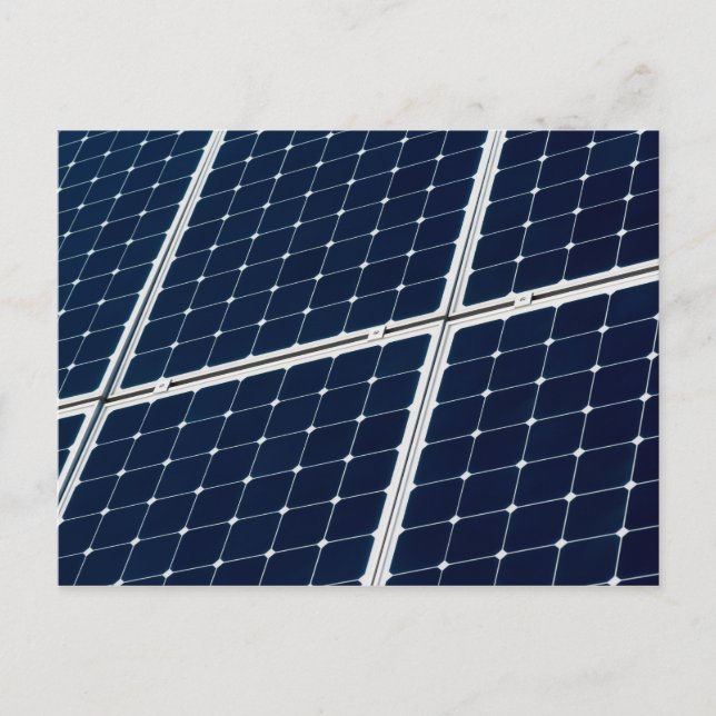 Carte Postale Image of a solar power panel funny (Devant)