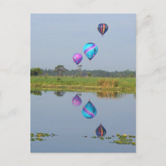 Carte Postale Image photographique des ballons à air chaud color