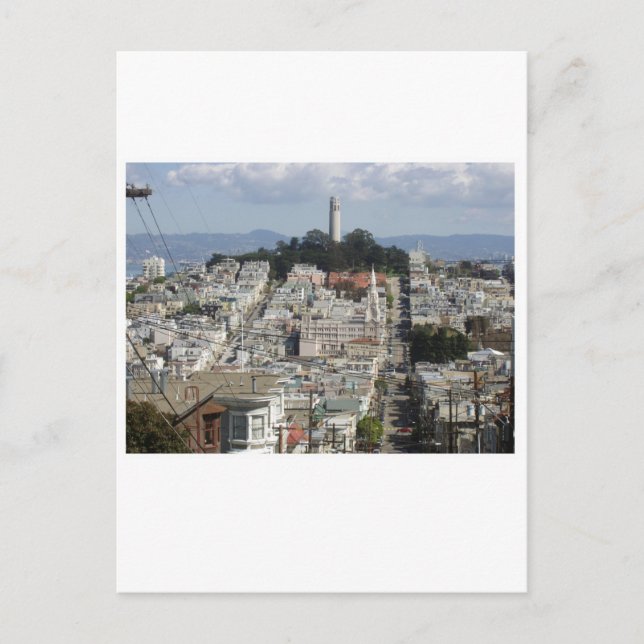 Carte Postale Image Pittoresque tour Coit (Devant)