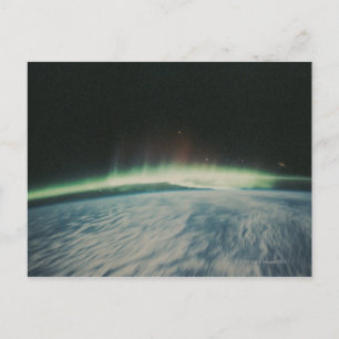 Carte Postale Image satellite des aurores boréales