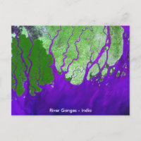 Image satellite du delta du fleuve Ganges - Inde