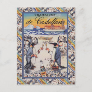 Carte Postale Image vintage, Champagne de Castellane