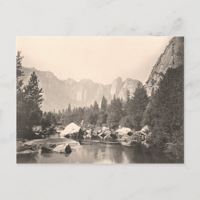 Carte Postale Image vintage du parc national Yosemite (Devant)