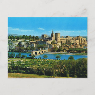 Carte Postale Image vintage, France, Avignon, Pont et palais