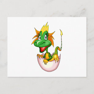 Carte Postale Imaginaire Bébé mignon Dragon