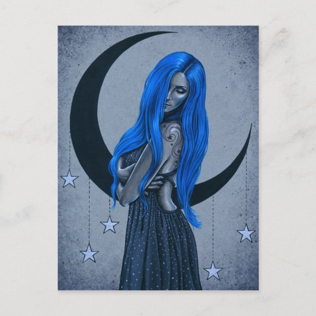 Carte postale Imaginaire céleste Blue Moon (Devant)