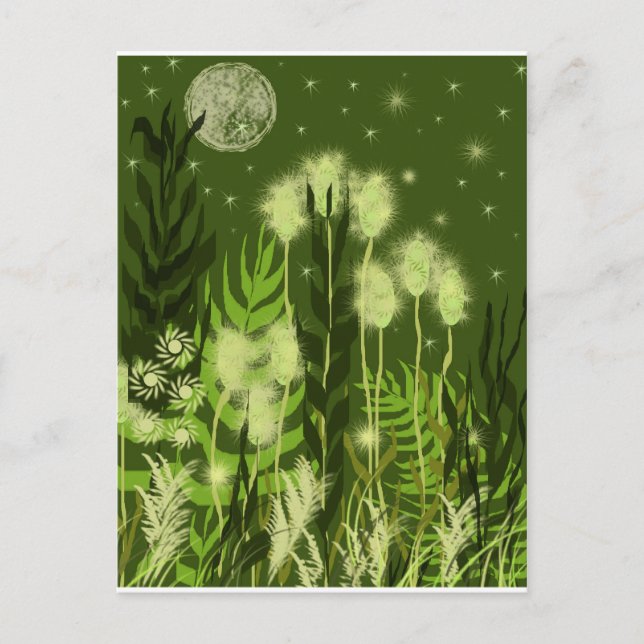 Carte Postale Imaginaire de la Lune verte (Devant)