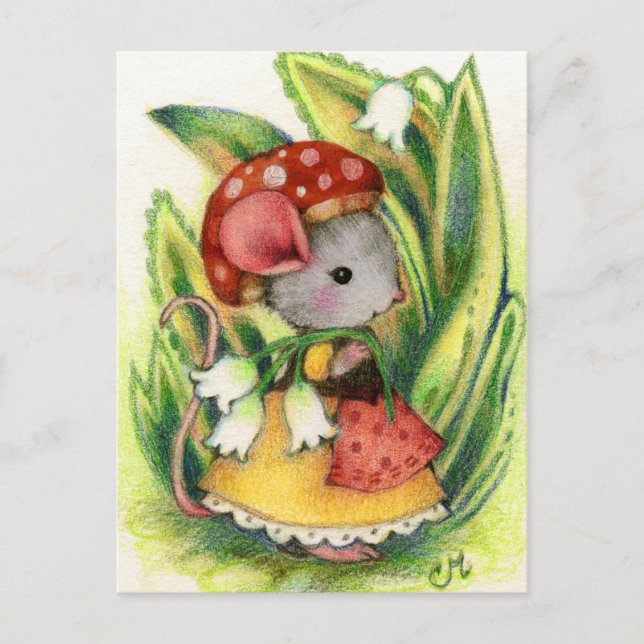 Carte postale Imaginaire de souris Whimsical (Devant)