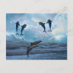 Carte Postale Imaginaire des dauphins