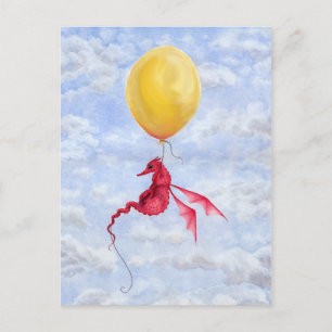 Carte postale Imaginaire Dragon Art - en l'air
