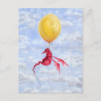 Carte postale Imaginaire Dragon Art - en l'air
