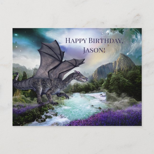 Carte postale Imaginaire enfant dragon (Devant)