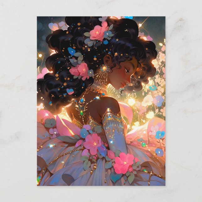 Carte Postale Imaginaire femme Art Africain Américain (Devant)