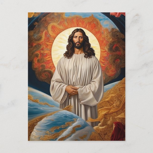 Carte Postale *~* Imaginaire Jésus Christ AP50 Terre Universe (Devant)