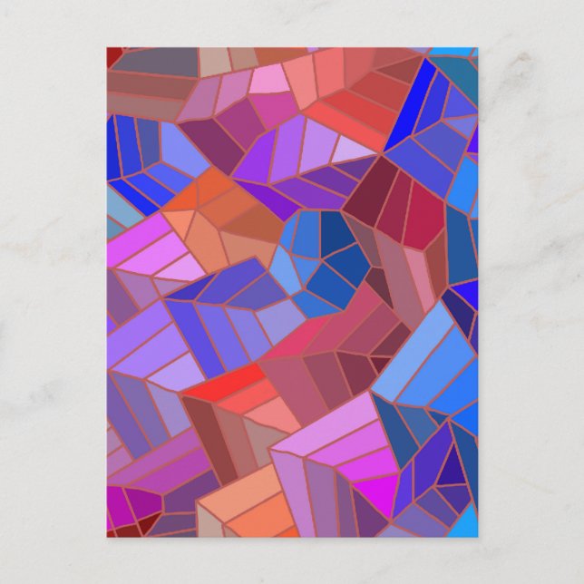 Carte Postale Imaginaire Montagnes Vue du ciel (Devant)