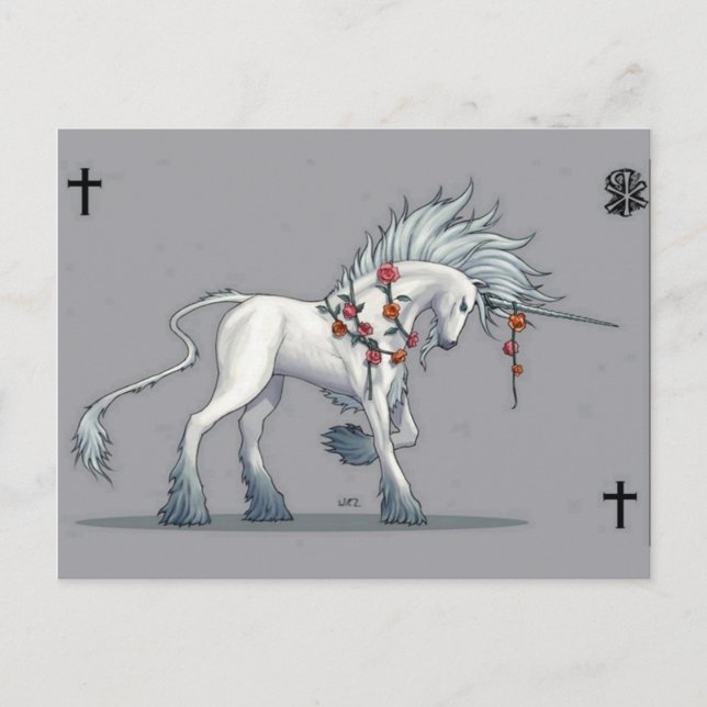 Carte postale Imaginaire Unicorne magique (Devant)